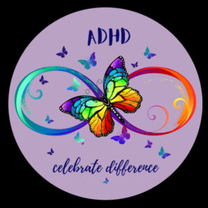 ADHD celebrate - Ladies Full Zip Fleecy Hoodie Design