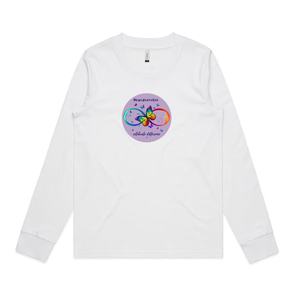 Neurodiversitee large print - Womens Dice Longsleeve Tee Thumbnail