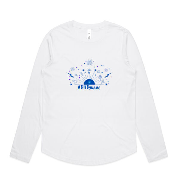 Dynamo 2 dark - Womens Curve Longsleeve Tee Thumbnail