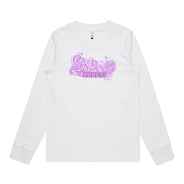 Diva-Paisley - Womens Dice Longsleeve Tee Thumbnail