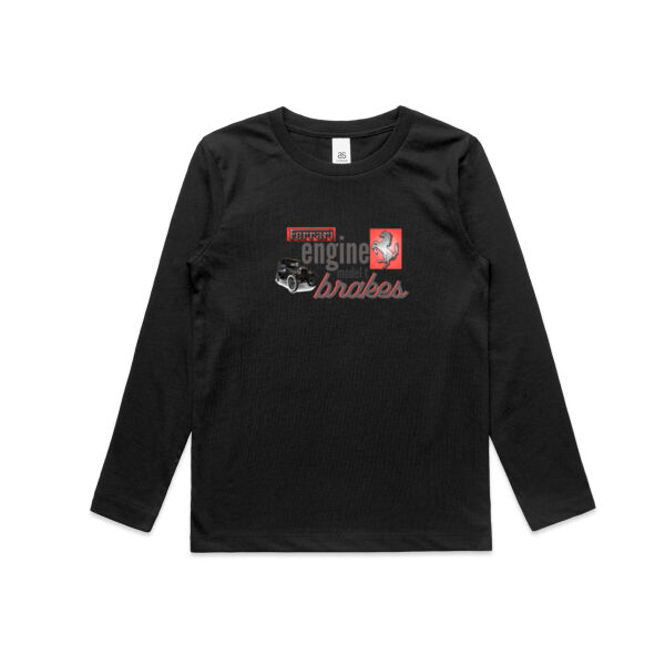 Ferrari engine - Kids Longsleeve Tee Thumbnail