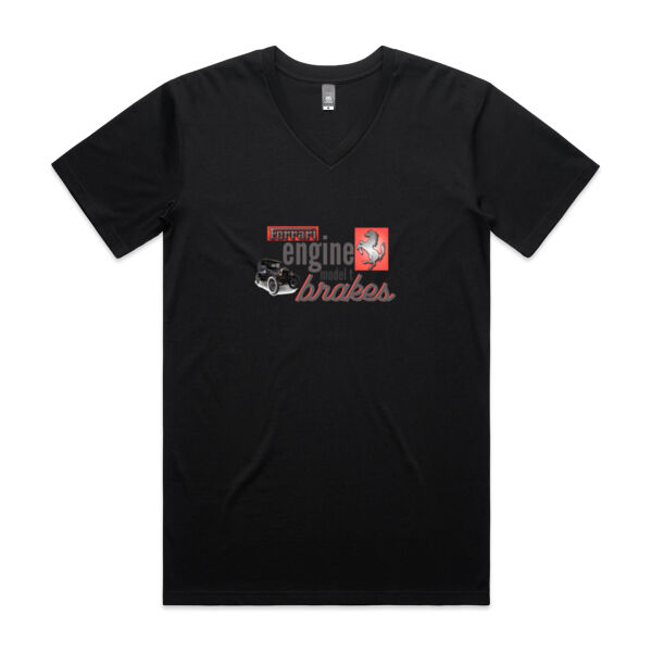 Ferrari engine - Mens Staple V Neck Tee Thumbnail