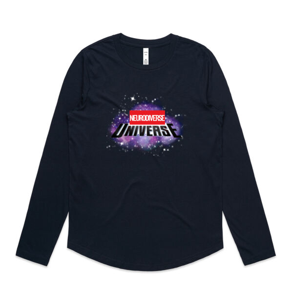 Neurodiverse Universe - Womens Curve Longsleeve Tee Thumbnail