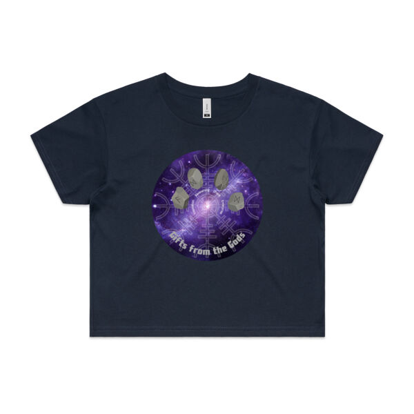 Runes - Womens Crop Tee Thumbnail